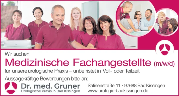 mfa gesucht urologie bad kissingen